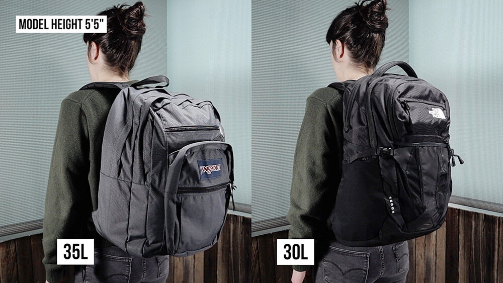 Backpack fit on female - 30 liter vs 35 liter backpack