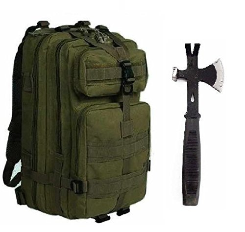 Ultimate Arms Gear Surviaval Combo: 13' Tactical 3 in 1 Mulit-Use Emergency Supply Tool Chop Hatchet...