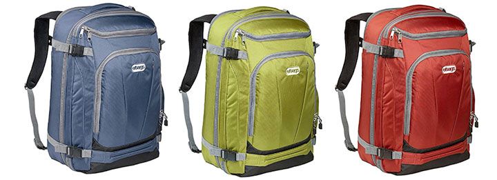 The eBags Mother Lode Weekender travel backpack is available in mutiple color options.
