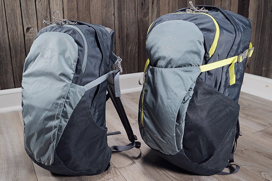 Side by side: Osprey Daylite (left) vs Daylite Plus (right)