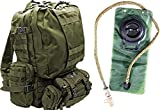 Tactical Military MOLLE Backpack Bundle with 2.5L Hydration Water Bladder & 3 Molle Bags by...