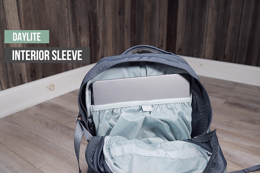 Opsrey Daylite Daypack interior sleeve - a 13” Macbook snugly fits