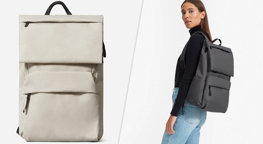 Everlane ReNew Transit backpack made from recycled materials