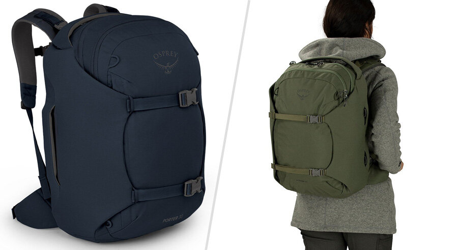 Osprey Porter recycled backpack for travel