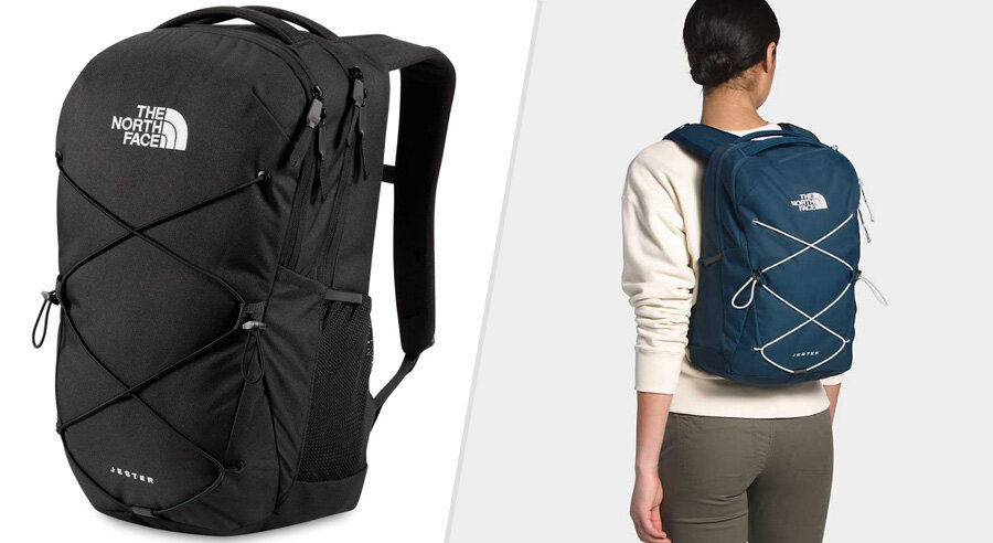 North Face Jester backpacks made from recycled materials