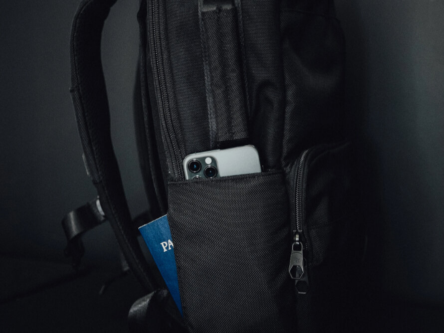 Slip pockets let you access important items while minimizing touch points