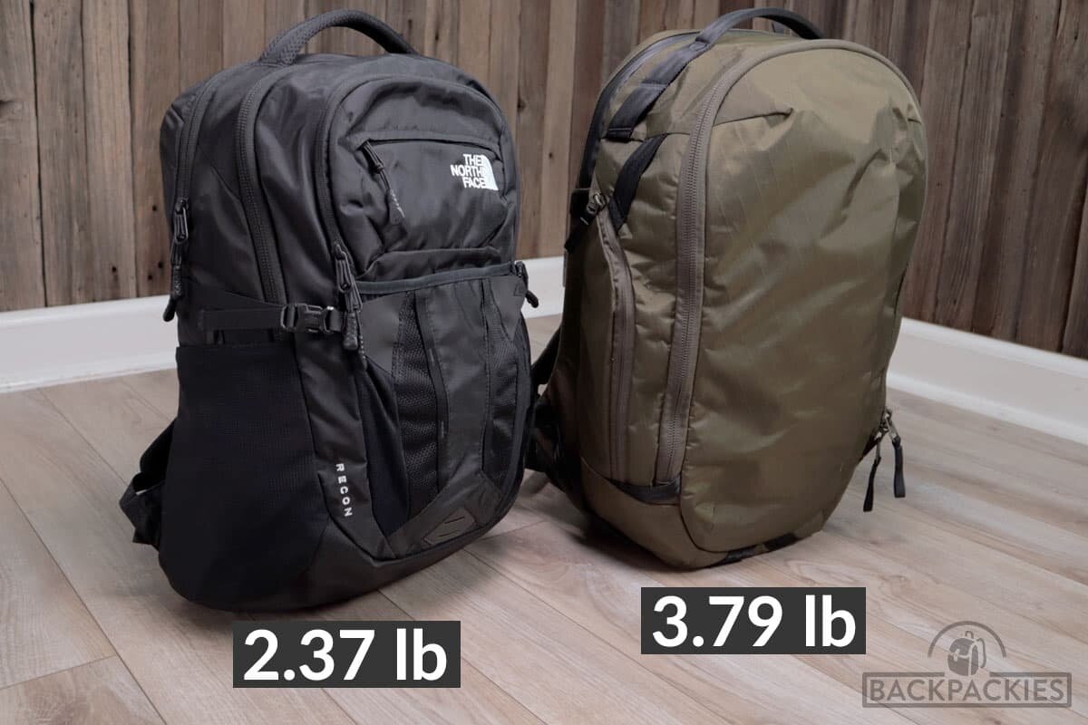 How much does a 30L backpack weight? Examples