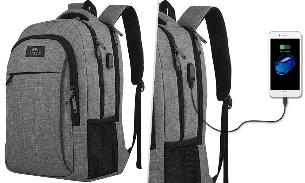 Matein usb charging backpack