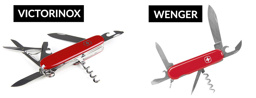 Wenger vs Victorinox Swiss Army knives history