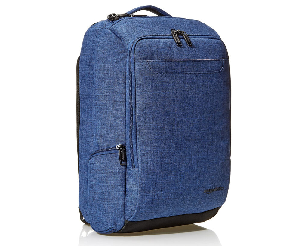 18 x 14 x 8 bags: AmazonBasics Slim Overnight Carryon backpack
