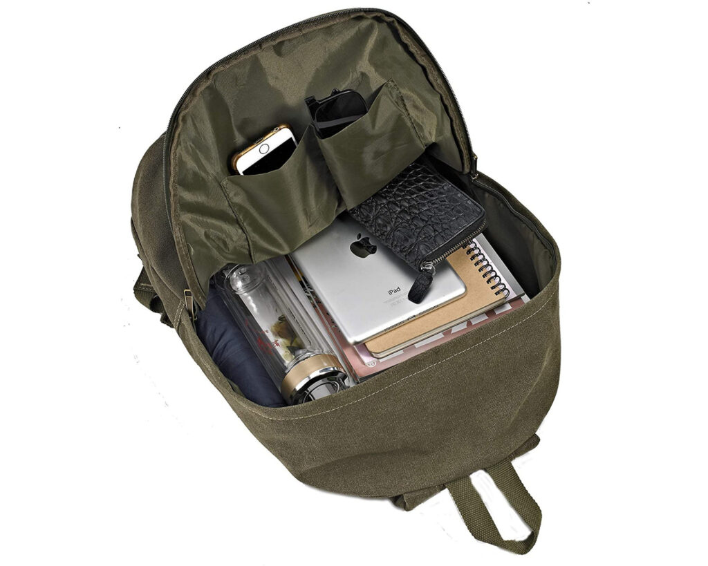 Aesthetic Backpacks: Canvas School Laptop backpack
