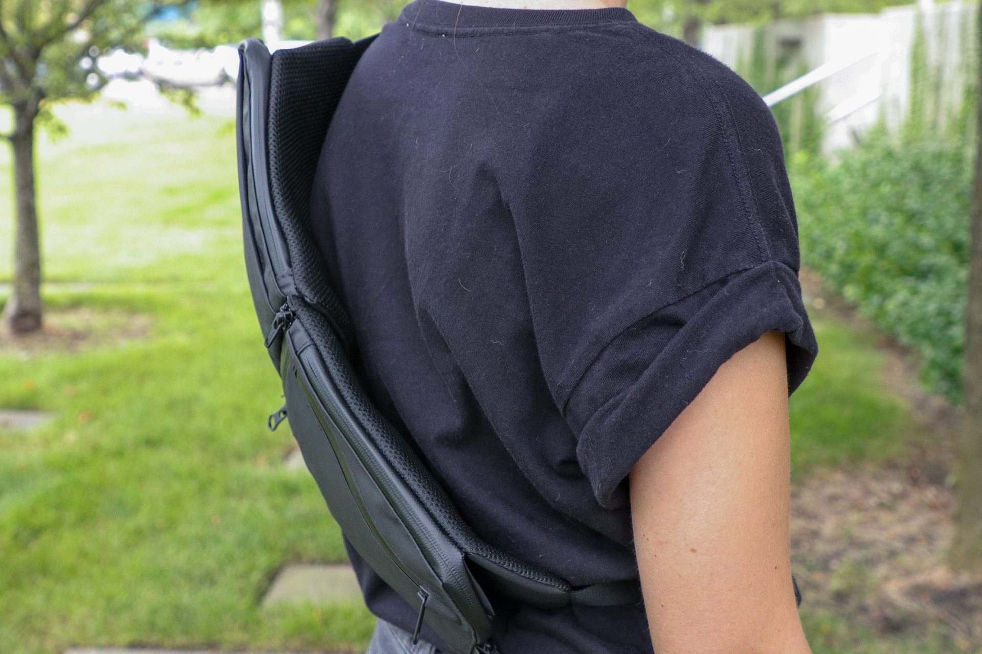 Gravel Backpack Travel System Hip Strap Cross Body on Back