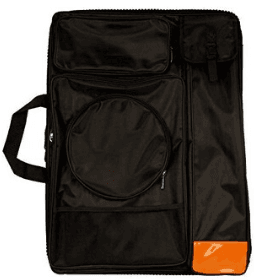 US Art Supply Black Nylon Art Portfolio Carry Backpack