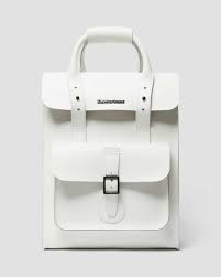 Dr. Martens White Leather Backpack