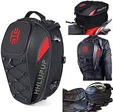 backpack on motorcycle
