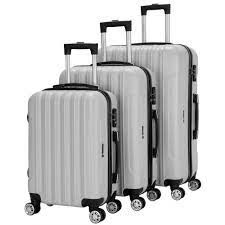 Zimtown 3 Piece Nested Spinner Suitcase Luggage Set