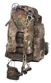 hunting pack with bow holder