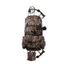 hunting pack with bow holder