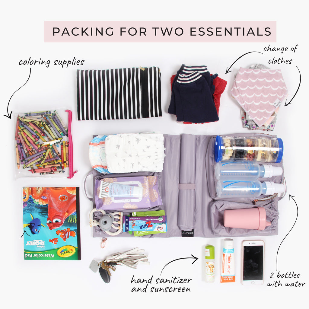 diaper bag packing essentials for two