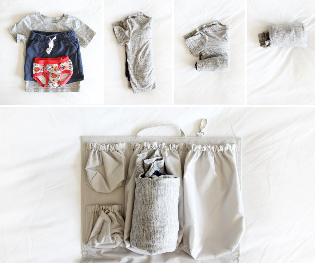 how to pack clothing in your diaper bag