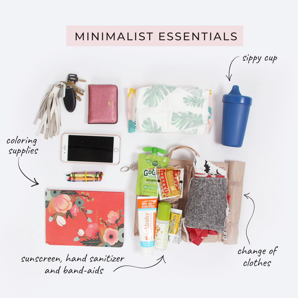 what to pack inside your diaper bag as a minimalist