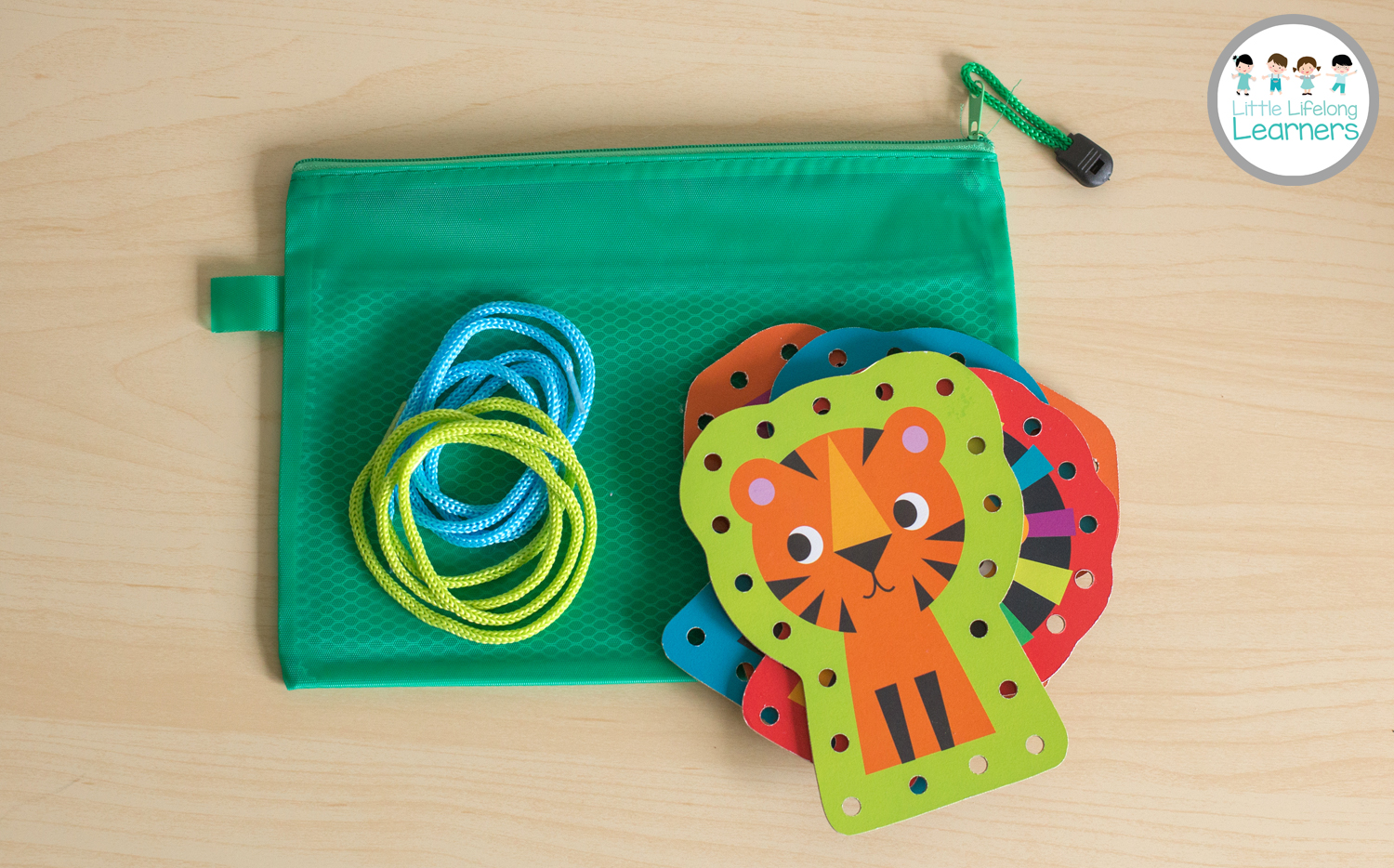 Busy Bags for Toddlers - Lacing Cards