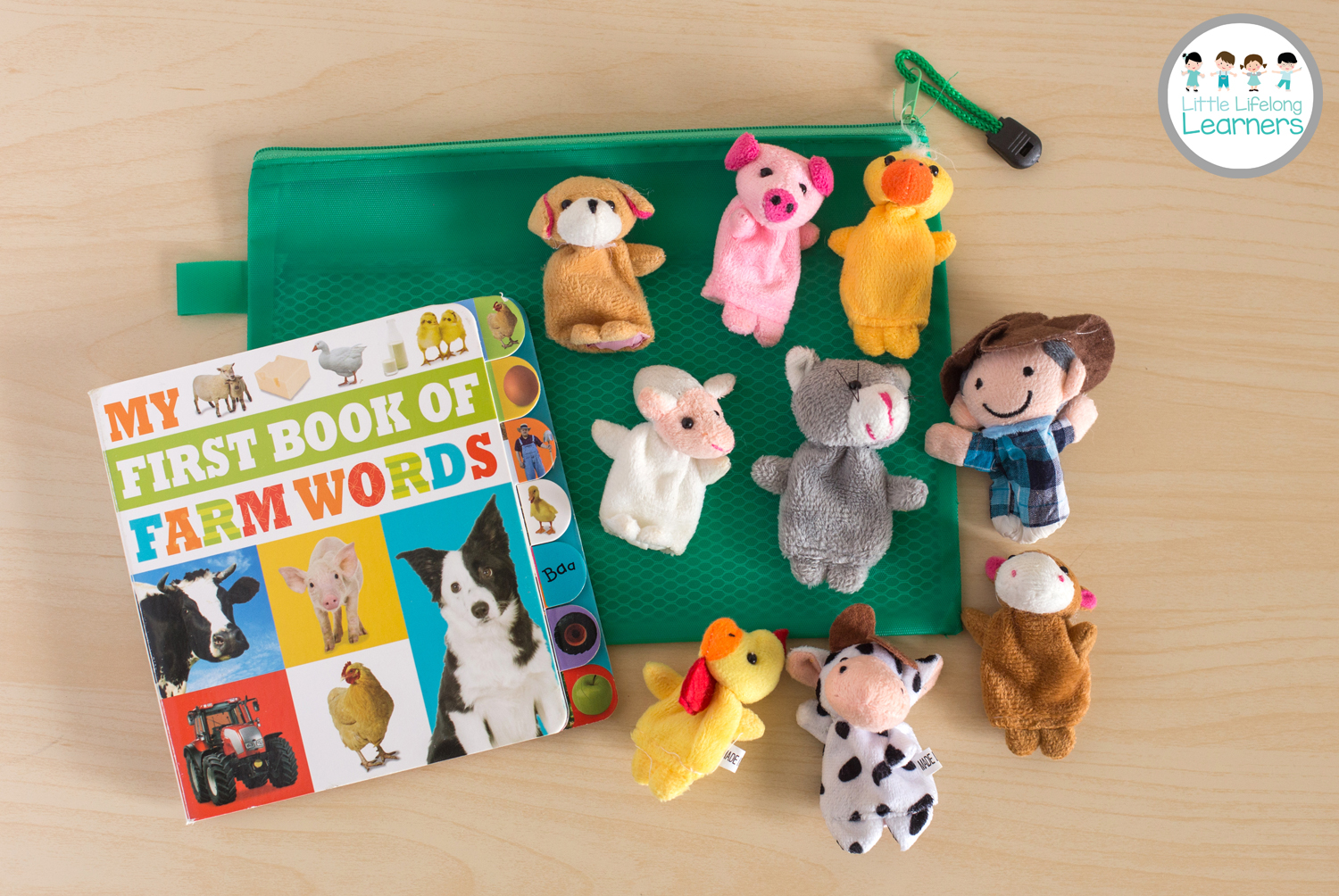 Busy Bags for Toddlers - Farm Finger Puppets