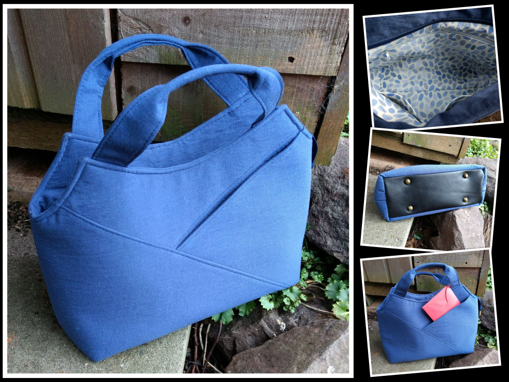 The Hope Handbag from Sewing Patterns by Junyuan 
, made by Elaine Baker