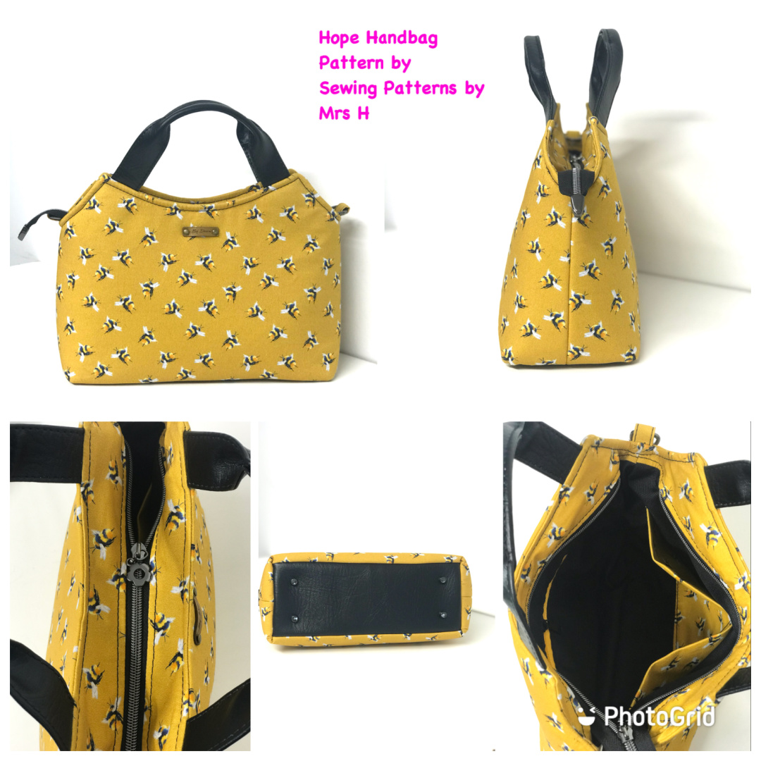 The Hope Handbag from Sewing Patterns by Junyuan 
, made by Desra Brown of byDesra