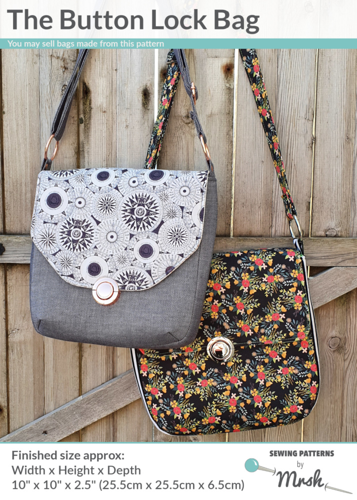 The Button Lock Bag from Sewing Patterns by Junyuan 
