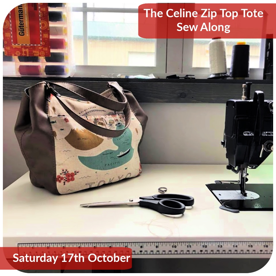 The Celine Zip Top Tote Sew Along October 17th