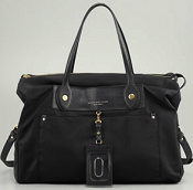 MARC by Marc Jacobs Preppy Nylon Weekender Satchel Bag, Black 