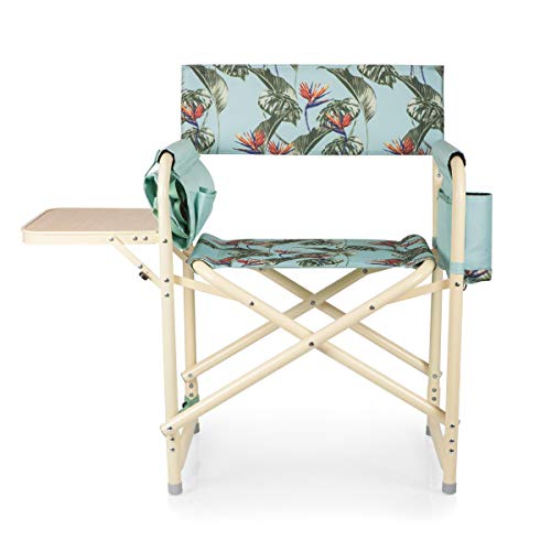 ONIVA - a Picnic Time brand Outdoor Directors Folding Chair, Tropical Foliage
