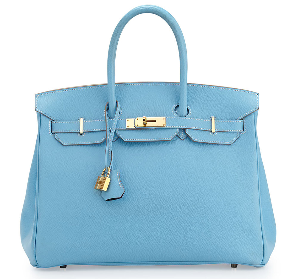 Hermes Blue Celeste Birkin Bag
