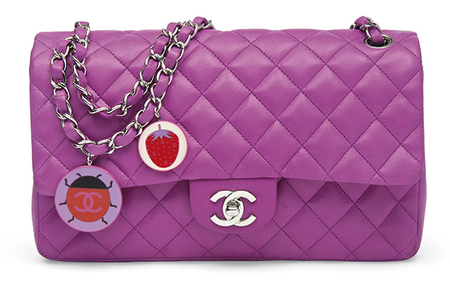 Chanel Limited Edition Ladybug Charm Single Classic Flap Bag