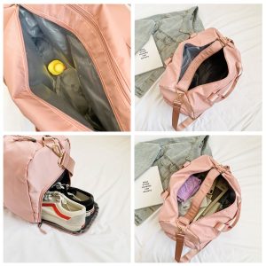 custom pink pu travel makeup bag cosmetic bag small manufacturer
