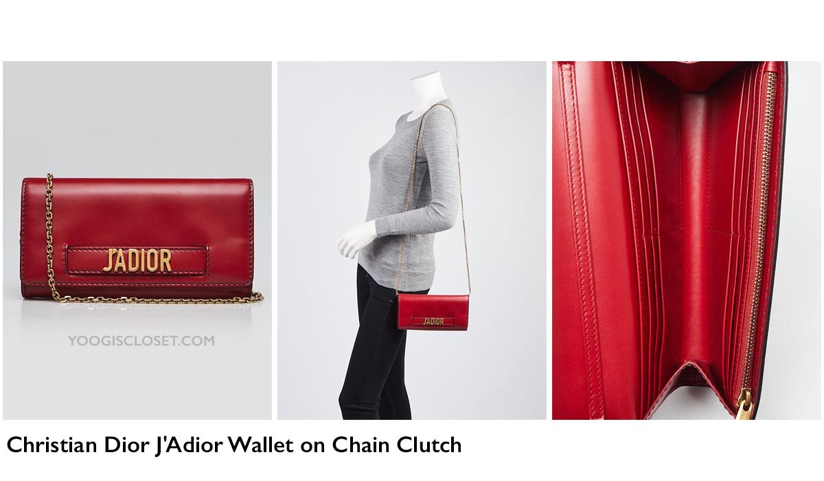 Christian Dior J'Adior Wallet on Chain Clutch Review | Junyuan's Closet Authenticated Pre-Owned Luxury yoogiscloset.com