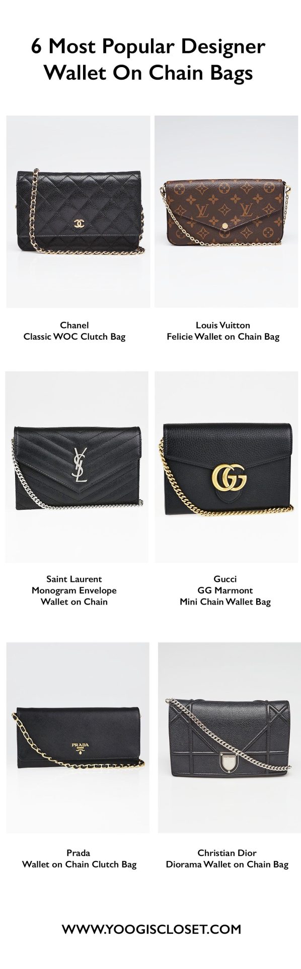 Best Designer Wallet on Chain Bags at Junyuan's Closet