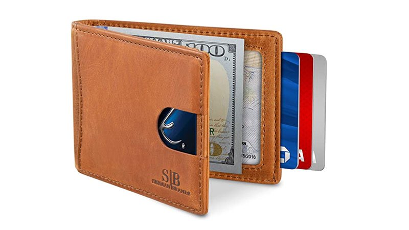 Serman Brands Rfid Blocking Genuine Leather Wallet