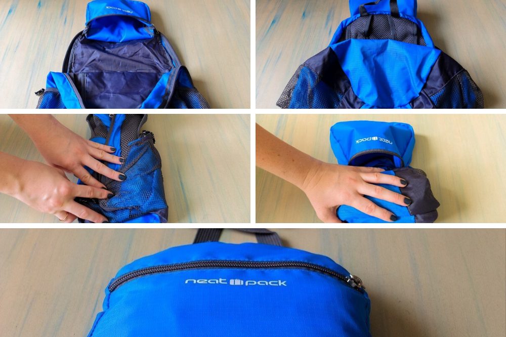How to fold a packable daypack