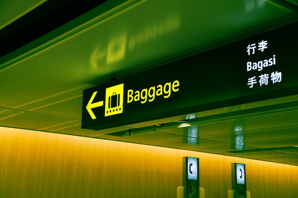 Baggage claim in airport