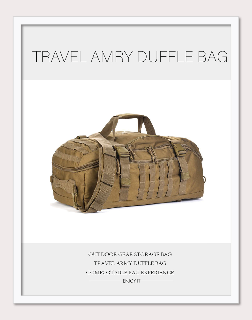 Army duffle bag