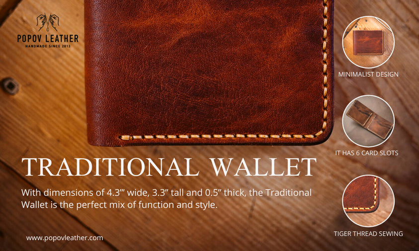 The Traditional Wallet in English Tan