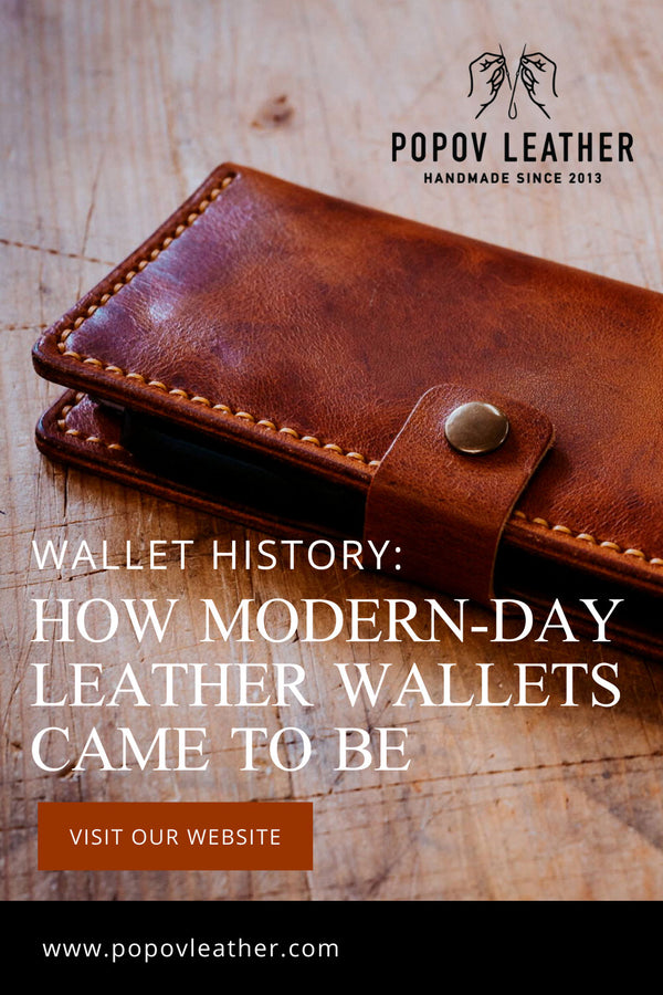 Pinterest pin how modern day leather wallets
