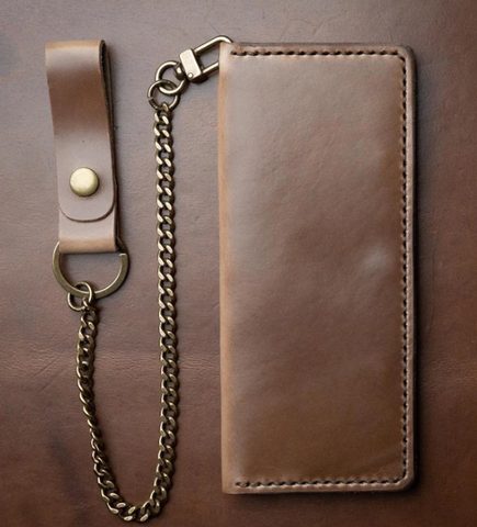 Long wallet with chain