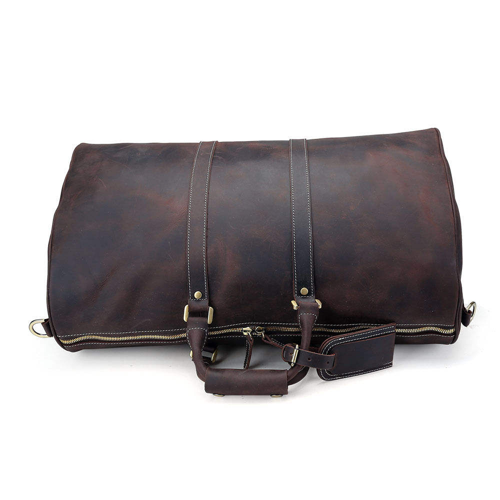 leather weekender bag for men