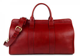 women's leather travel bag