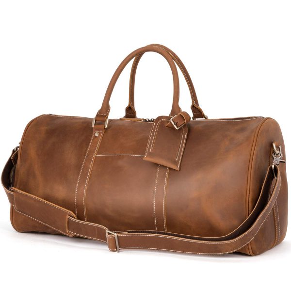 mens leather travel bag