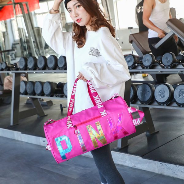 pink travel bag