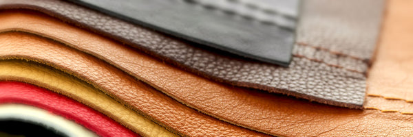 samples of ethically sourced leather